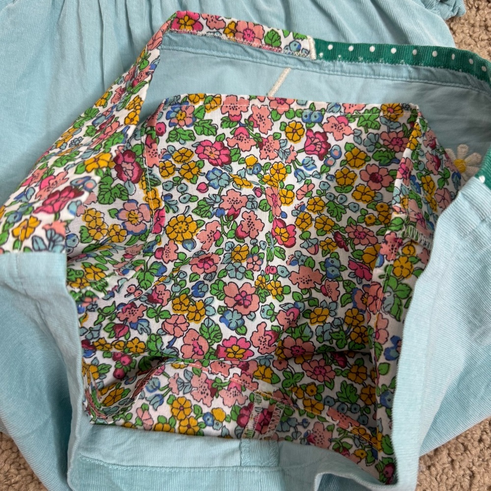 Mini Boden light corduroy bunny  girl dress - Picture 7 of 9